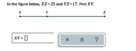 In the figure below, xZ=25 and YZ=17. Find xY. xY=-example-1