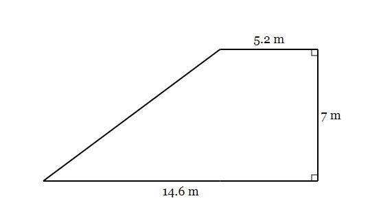 What is the area, in square meters, of the trapezoid below?-example-1