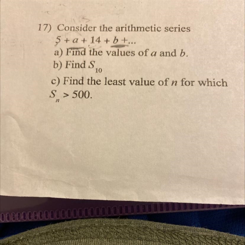 Simple Arithmetic Sequence Problem Can someone explain this?-example-1