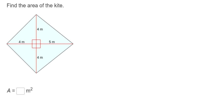 Please help me find the area of the kite-example-1