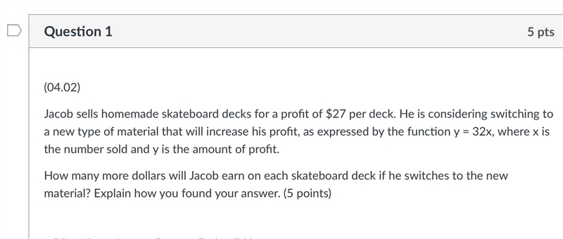 Acob sells homemade skateboard decks for a profit of $27 per deck. He is considering-example-1