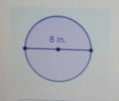 The area of the circle is ___ π square inches.-example-1