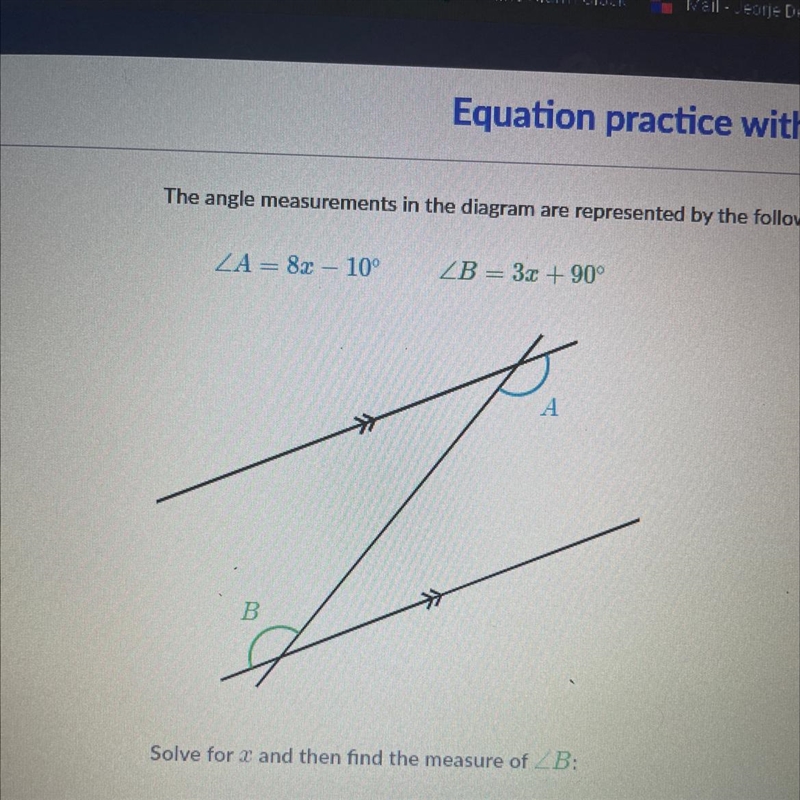 °The angle measurements in the diagram are represented by the following expressions-example-1