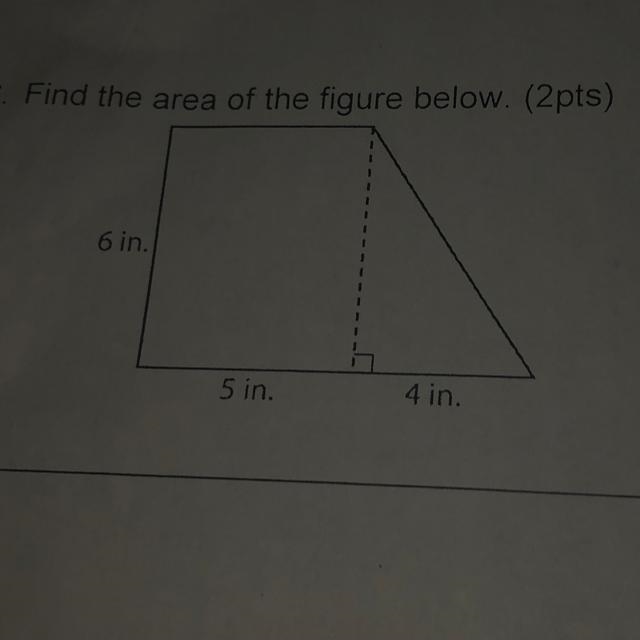 Find the area of the figure below.-example-1