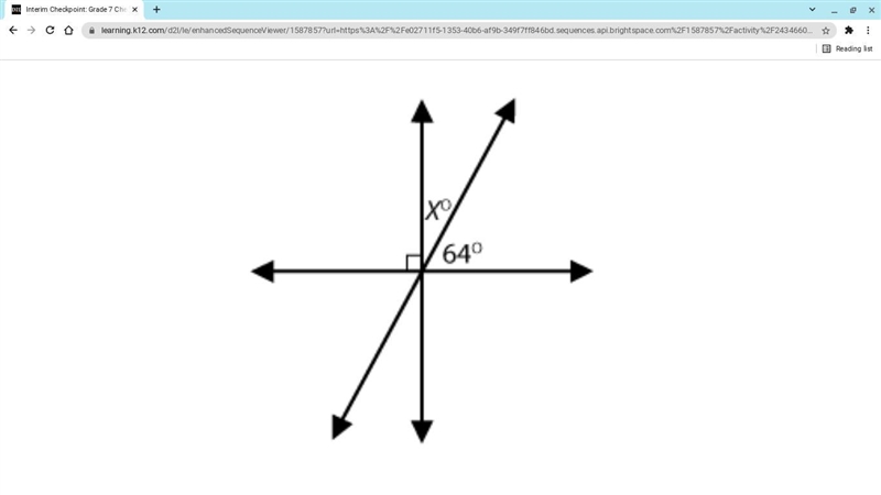 What is the value of x? Enter your answer in the box. x = ?-example-1