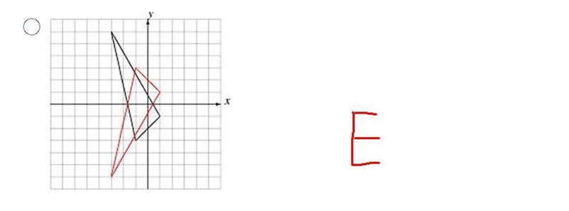 PLEASE HELP Which transformation represents a reflection over the x-axis?-example-3