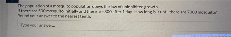 The population of a mosquito population obeys the law of uninhibited growth.If there-example-1