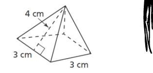 A square pyramid is shown. What is the surface area of the pyramid? Enter your answer-example-1