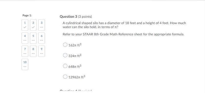 ASAP ANSWER PLEASE! 20 POINTSS! A cylindrical shaped silo has a diameter of 18 feet-example-1