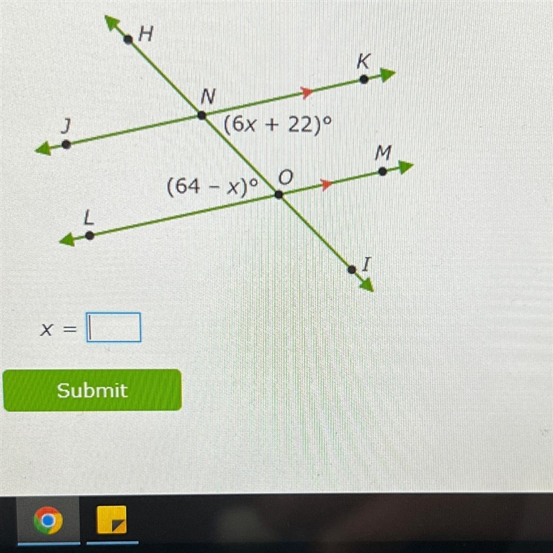 What is the value of x-example-1