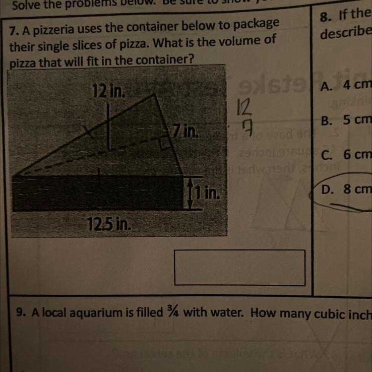 VOLUME Please help with my 7th grade sisters homework !!-example-1