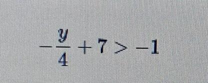 What is the solution to the inequality? A. y > 32 B. y > 2 C. y < 2 D. y-example-1