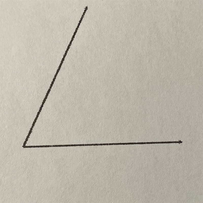 6. Bisect the following angle using only your compass and straightedge.-example-1