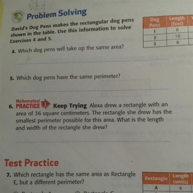 Which dog pens have the same perimeter?-example-1