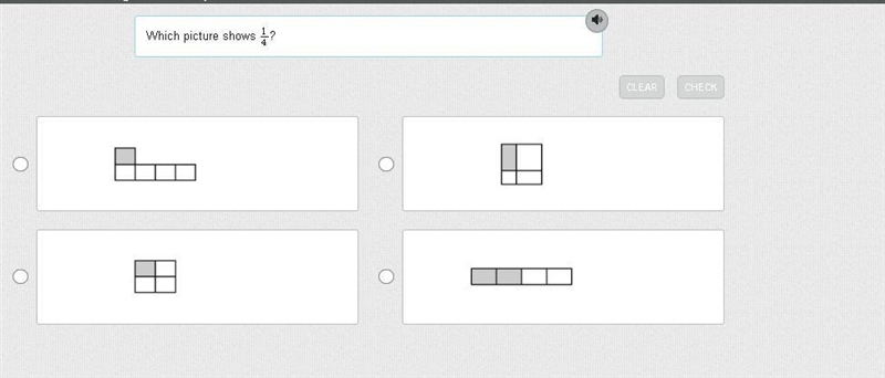 Which picture shows 1/4?-example-1