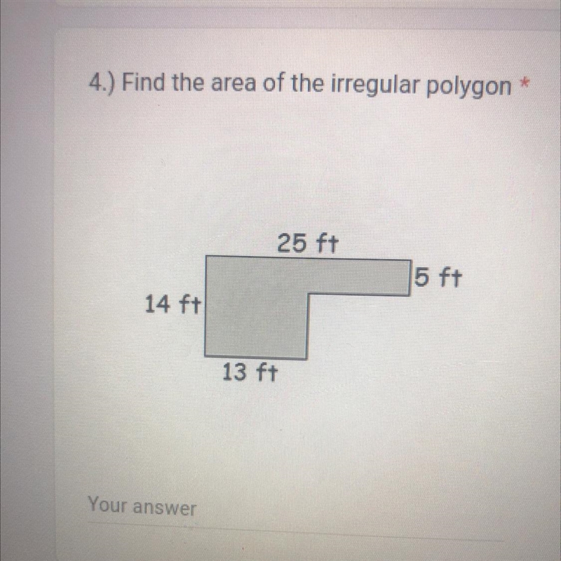 Find the Area of the irregular polygon-example-1