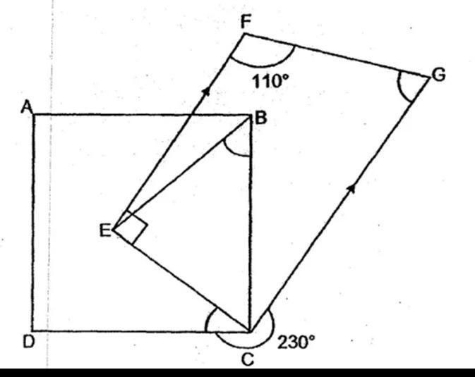 Please show work answer fast In the figure, ABCD is a square and EFGC is a trapezoid-example-1