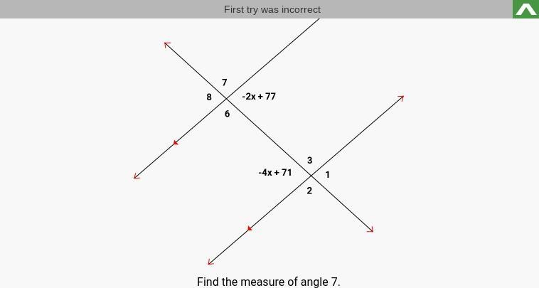 What is the measure of angle 7 ?-example-1