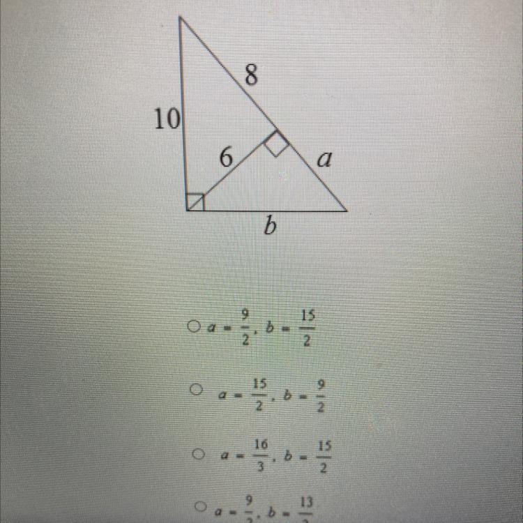 2. What are the values of a and b? (1 point)-example-1