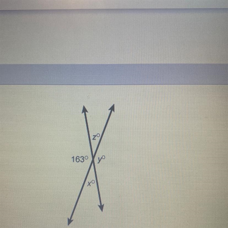 What is the measure of angle y in this figure? Enter your answer in the box. y=__-example-1