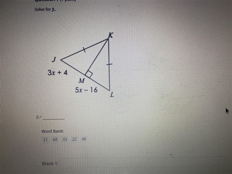 Please help me Solve for JL-example-1