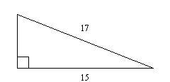 Find the length of the missing side. The triangle is not drawn to scale. a. 8 b. 64 c-example-1