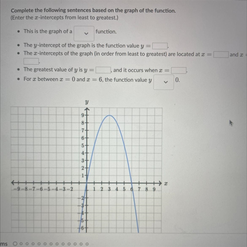 The illustration below shows the graph of y as a function of x.-example-1