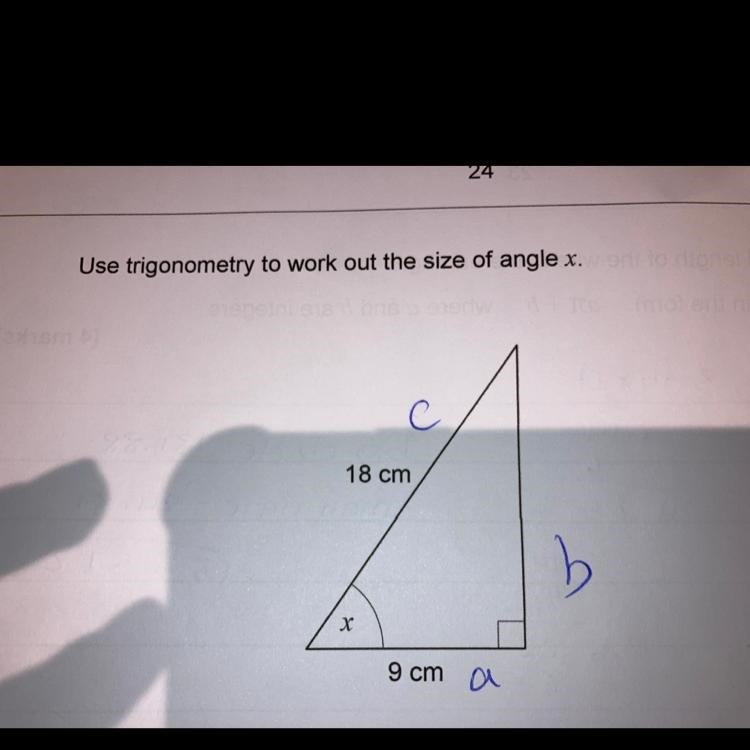 Work out size of angle x-example-1