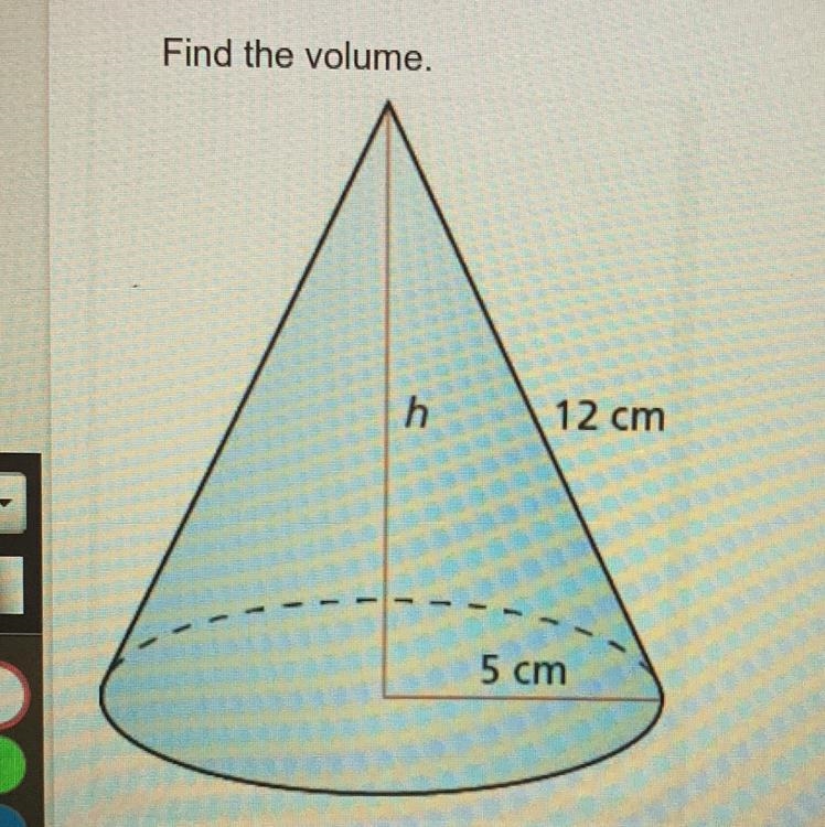 Find the volume and height-example-1