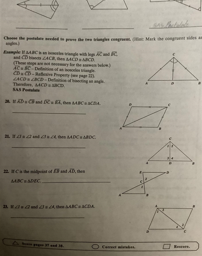 Can someone help me out on this geometry postulate questions? It’s urgent-example-1