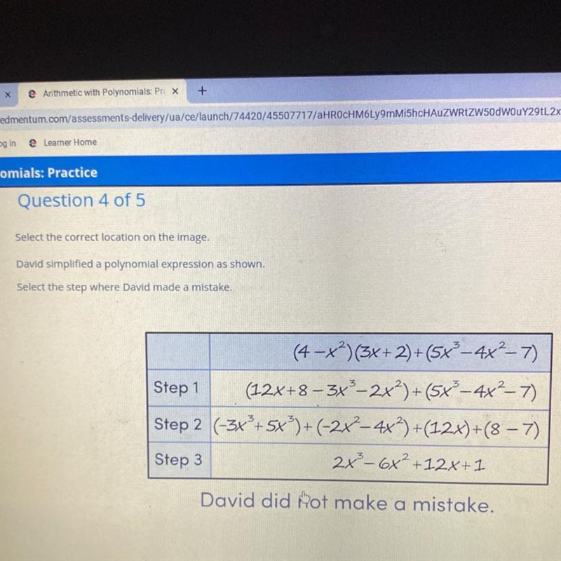 with Polynomials: PracticeQuestion 4 of 5Select the correct location on the image-example-1