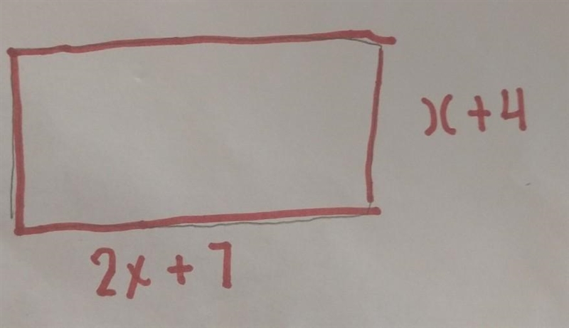 Based on the picture..Find the area in terms of xFind the perimeter in terms of x-example-1