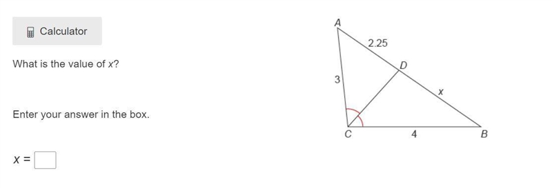 What is the value of x? Show your work-example-1