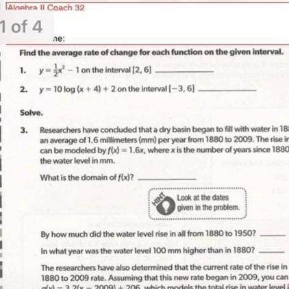 Find the rate of change for each interval solve 2-example-1