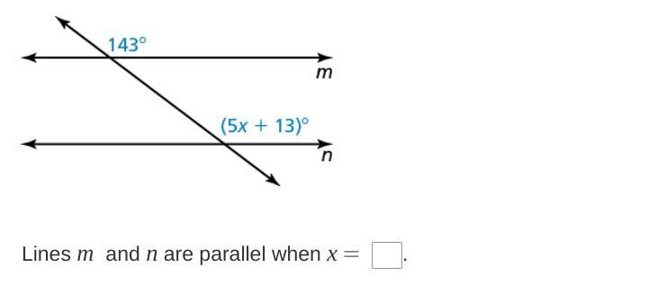 Find the value of x that makes m ∥ n-example-1