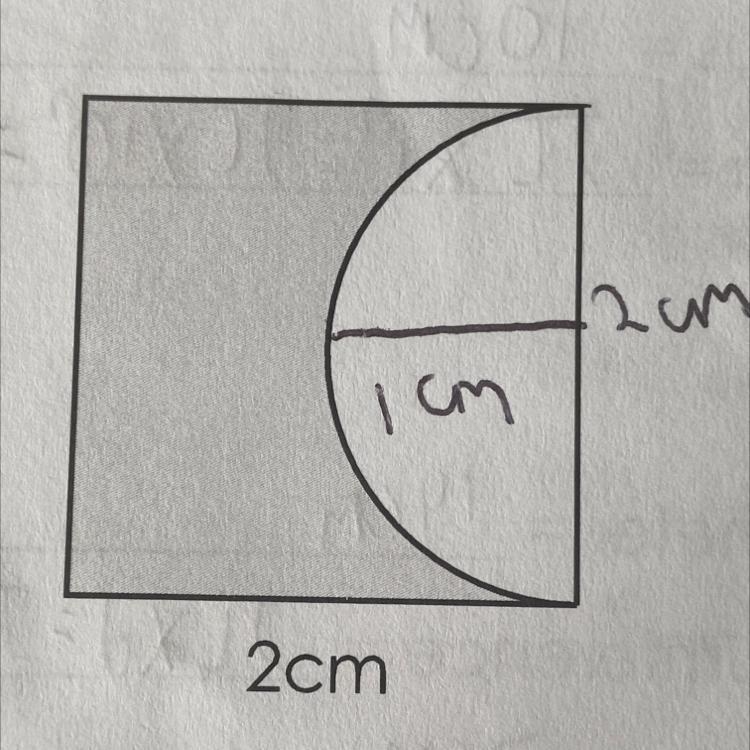 Please help me calculate the area of all the grey parts of this shape :)-example-1