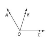 If m∠AOB=47 and m∠BOC=73, find m∠AOC.-example-1