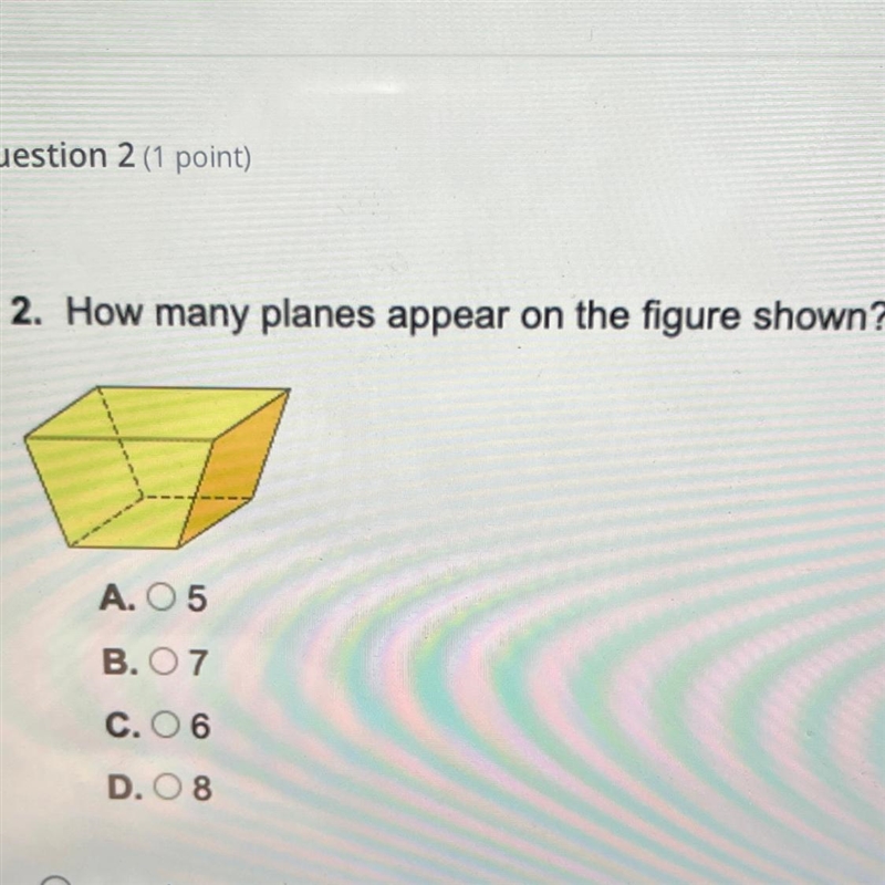 Look at the picture and help me figure how many planes are in the figure.-example-1