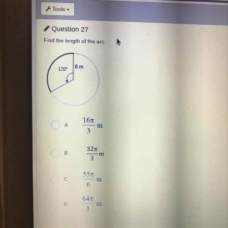 Find the length of the arc-example-1