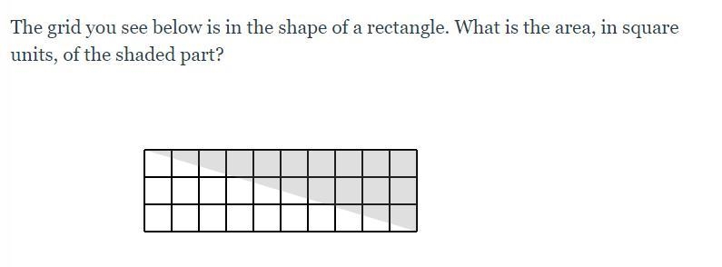 The grid you see below is in the shape of a rectangle. What is the area, in square-example-1