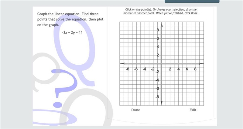 Graph the linear equation 65 points-example-1