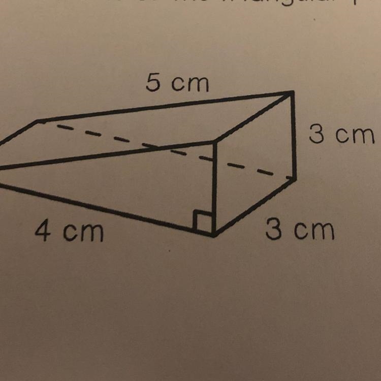 9. What is the volume of the triangular prism below? 5cm 3cm 4cm 3cm-example-1