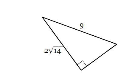 Find the length of the third side. If necessary, write in simplest radical form.-example-1