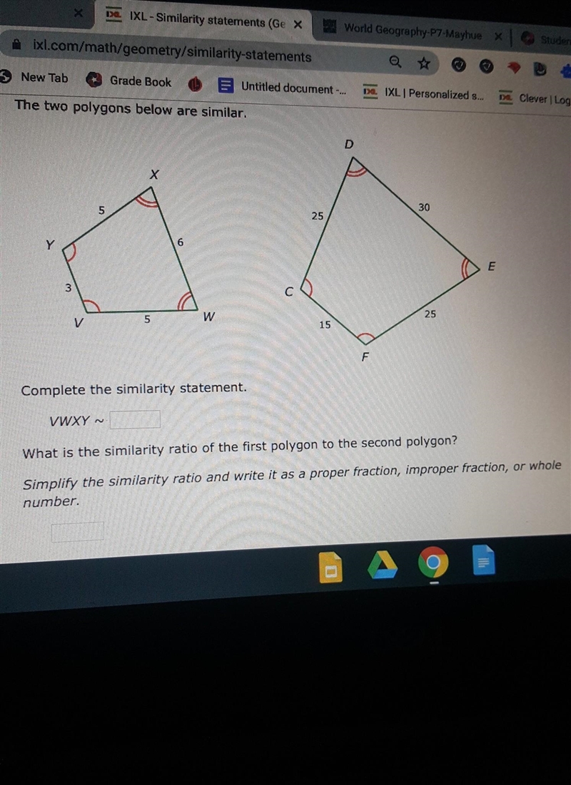 I need help with my if if I how to find the similarity and simplifying it-example-1