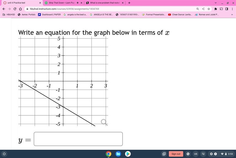 Write an equation for the graph below in terms of x-example-1