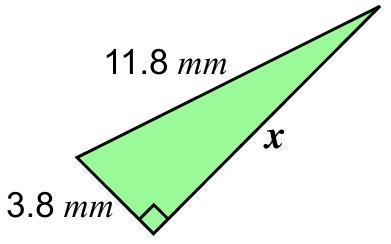 Work out the length of x Give your answer rounded to 3 significant figures. (not drawn-example-1