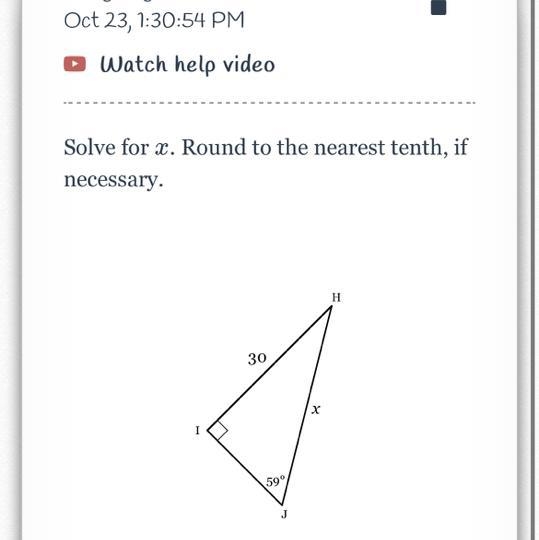 Solve for X round to nearest tenth-example-1