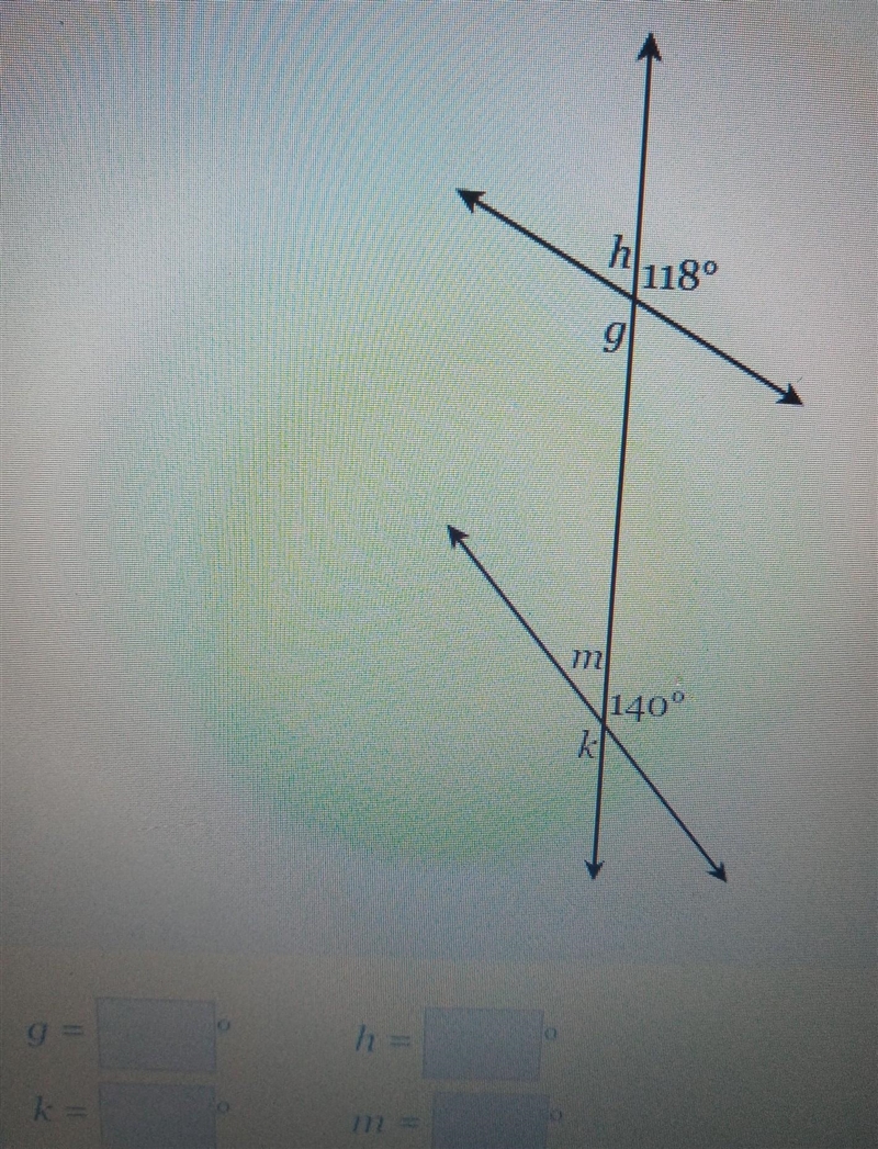 Find the measure of the missing angle ​-example-1