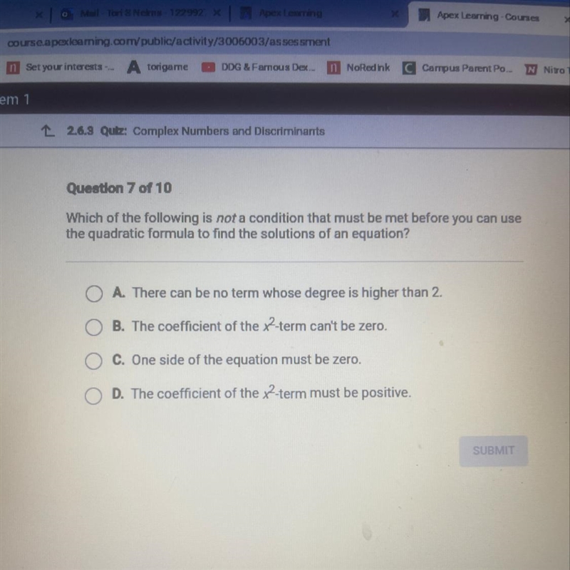 Which of the following is not a condition that must be met before you can use the-example-1