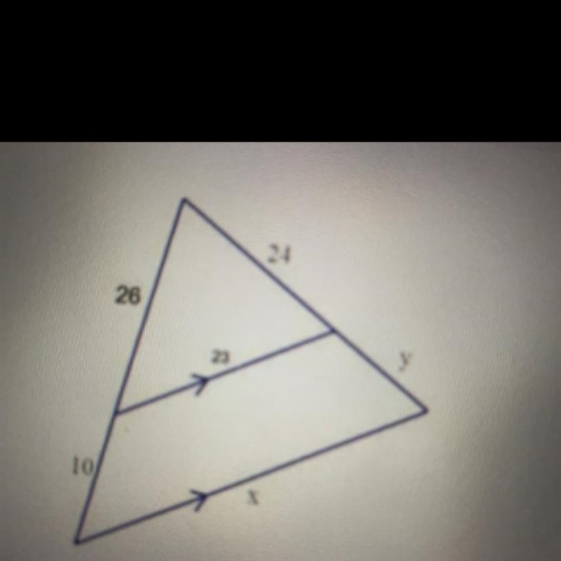 Solve for X and Y please-example-1